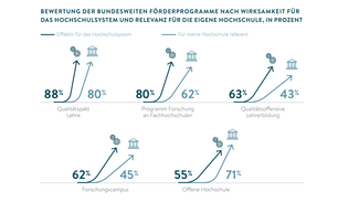 Bewertung der bundesweiten Förderprogramme nach Wirksamkeit (Grafik)