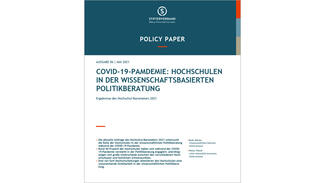 Policy Paper "Hochschulen in der wissenschaftlichen Politikberatung" (Cover)